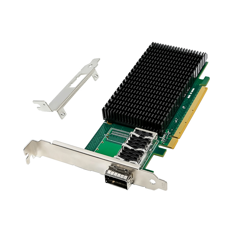 100Gbe Qsfp28 Network Card - シングルポート100GbE QSFP28光ファイバーイーサネット、Intel E810-CQDA1チップ搭載、PCIe 4.0 x16コントローラーカード、サーバーネットワークアダプター、NIC